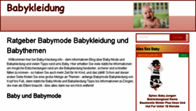 What Baby-kleidung.info website looked like in 2017 (6 years ago)