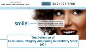 What Boston-dentist.com website looked like in 2017 (6 years ago)
