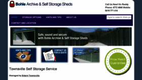 What Bohleselfstorage.com.au website looked like in 2017 (6 years ago)