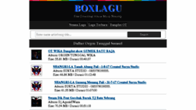What Boxlagu.net website looked like in 2017 (6 years ago)