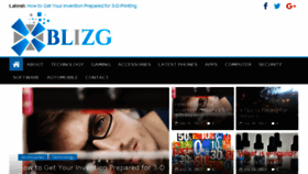 What Blizg.com website looked like in 2017 (6 years ago)