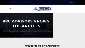 What Brcadvisors.com website looked like in 2017 (6 years ago)