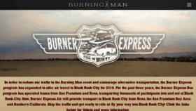 What Burnerexpress.burningman.org website looked like in 2017 (6 years ago)