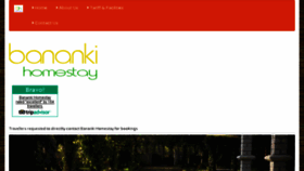 What Banankihomestay.com website looked like in 2017 (6 years ago)