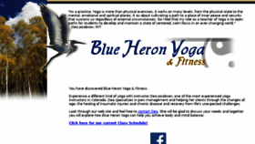 What Blueheronyoga.com website looked like in 2017 (6 years ago)