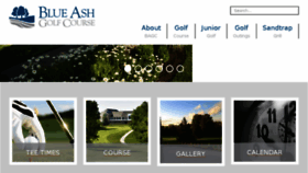 What Blueashgolfcourse.com website looked like in 2017 (6 years ago)