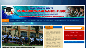 What Binhphuoc.edu.vn website looked like in 2017 (6 years ago)
