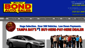 What Bondautosales.com website looked like in 2017 (6 years ago)