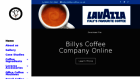 What Billyscoffee.co.uk website looked like in 2017 (6 years ago)