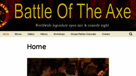 What Battleoftheaxe.com website looked like in 2017 (6 years ago)