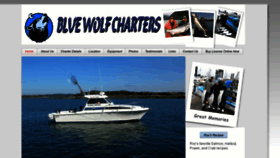 What Bluewolfcharters.com website looked like in 2017 (6 years ago)