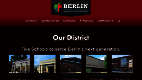 What Berlinschools.org website looked like in 2017 (6 years ago)