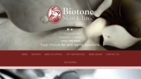 What Biotone-clinic.com website looked like in 2017 (6 years ago)