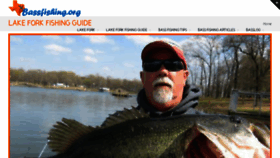 What Bassfishing.org website looked like in 2017 (6 years ago)