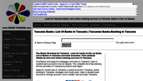 What Banks-tanzania.com website looked like in 2017 (6 years ago)