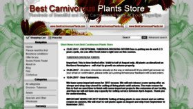 What Bestcarnivorousplants.net website looked like in 2017 (6 years ago)