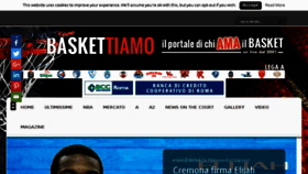 What Baskettiamo.com website looked like in 2017 (6 years ago)