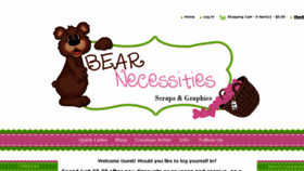 What Bearnecessitiesscraps.com website looked like in 2017 (6 years ago)