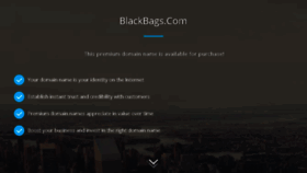 What Blackbags.com website looked like in 2017 (6 years ago)