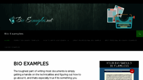 What Bioexamples.net website looked like in 2017 (6 years ago)