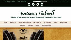 What Bertramsinkwell.com website looked like in 2017 (6 years ago)