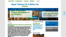 What Bayer.nl website looked like in 2017 (6 years ago)