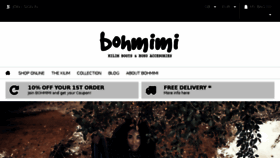 What Bohmimi.com website looked like in 2017 (6 years ago)