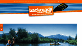 What Backroadswhistler.com website looked like in 2017 (6 years ago)