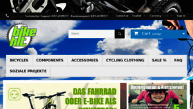 What Bikehit.de website looked like in 2017 (6 years ago)