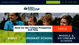 What Brisbanechristiancollege.com.au website looked like in 2017 (6 years ago)