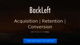 What Backleft.com website looked like in 2017 (6 years ago)