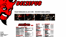 What Belzepub.cz website looked like in 2017 (6 years ago)