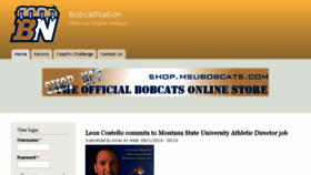 What Bobcatnation.com website looked like in 2017 (6 years ago)