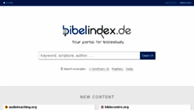What Bibelindex.de website looked like in 2017 (6 years ago)