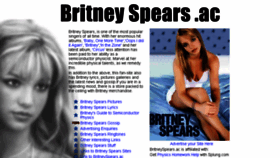 What Britneyspears.ac website looked like in 2017 (6 years ago)