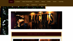 What Bacchushousebistro.com website looked like in 2017 (6 years ago)
