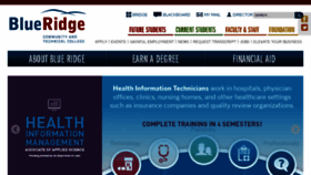What Blueridgectc.edu website looked like in 2017 (6 years ago)