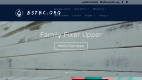 What Bsfbc.org website looked like in 2017 (6 years ago)