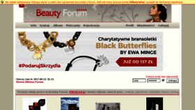 What Beauty-forum.pl website looked like in 2017 (6 years ago)