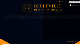 What Bellevilleschools.org website looked like in 2017 (6 years ago)
