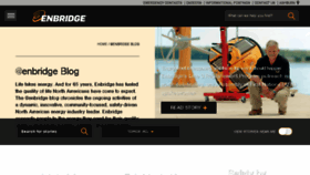 What Blog.enbridge.com website looked like in 2017 (6 years ago)