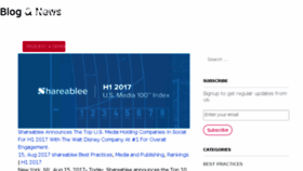 What Blog.shareablee.com website looked like in 2017 (6 years ago)