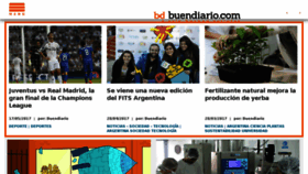 What Buendiario.com website looked like in 2017 (6 years ago)