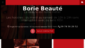 What Borie-beaute.fr website looked like in 2017 (6 years ago)