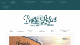 What Brittalafont.com website looked like in 2017 (6 years ago)