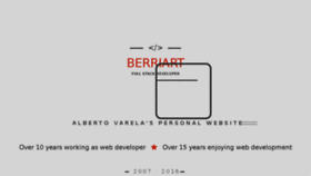 What Berriart.com website looked like in 2017 (6 years ago)