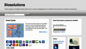 What Biosolutions.info website looked like in 2011 (12 years ago)