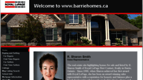 What Barriehomes.ca website looked like in 2017 (6 years ago)