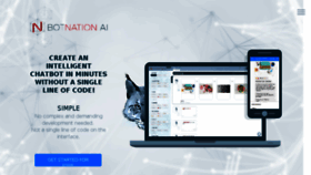 What Botnation.ai website looked like in 2017 (6 years ago)