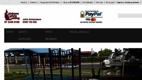 What Brisbanesafetymatting.com.au website looked like in 2017 (6 years ago)